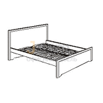 Мебель для гостиниц Кровать на металлическом основании R6520