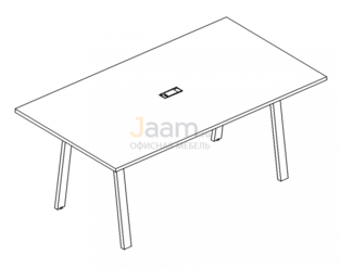 Стол для переговоров Стол для переговоров на металлокаркасе TRE Б3 122 БП