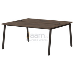 Мебель для персонала Стол-тандем на металлокаркасе T-140