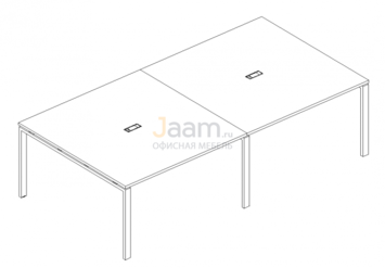 Стол для переговоров Стол для переговоров на металлокаркасе UNO Б1 135-2 БП