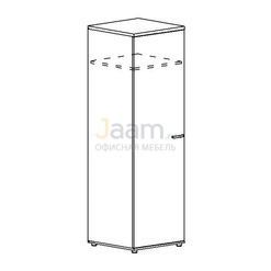 Мебель для персонала Шкаф для одежды глубокий узкий 9312 БП