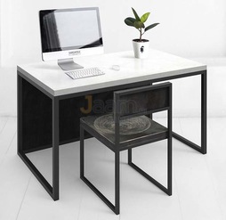 Мебель для персонала Стол рабочий с панелью METALFRAME МИКРОЦЕМЕНТ