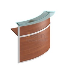 Стойка ресепшн Стойка со стеклом 60 град. изог. наружу (без опор) ФС 0701