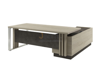 Кабинет руководителя Стол руководителя с опорной тумбой и металлической опорой левый Z-420