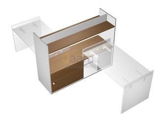 Мебель для персонала Тумба опорная 180 c надстройкой-полкой КВ 2006 БН