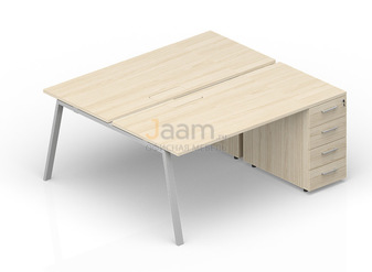 Мебель для персонала Составной стол с приставными тумбами (меламиновые аутлеты) AR2TPM128N072