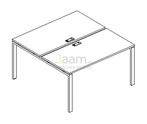 Мебель для персонала Рабочая станция на металлокаркасе UNO Б1 172 БП